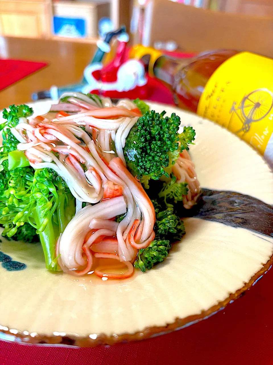 ブロッコリーのかにかま餡掛け🥦︎|おかちさん