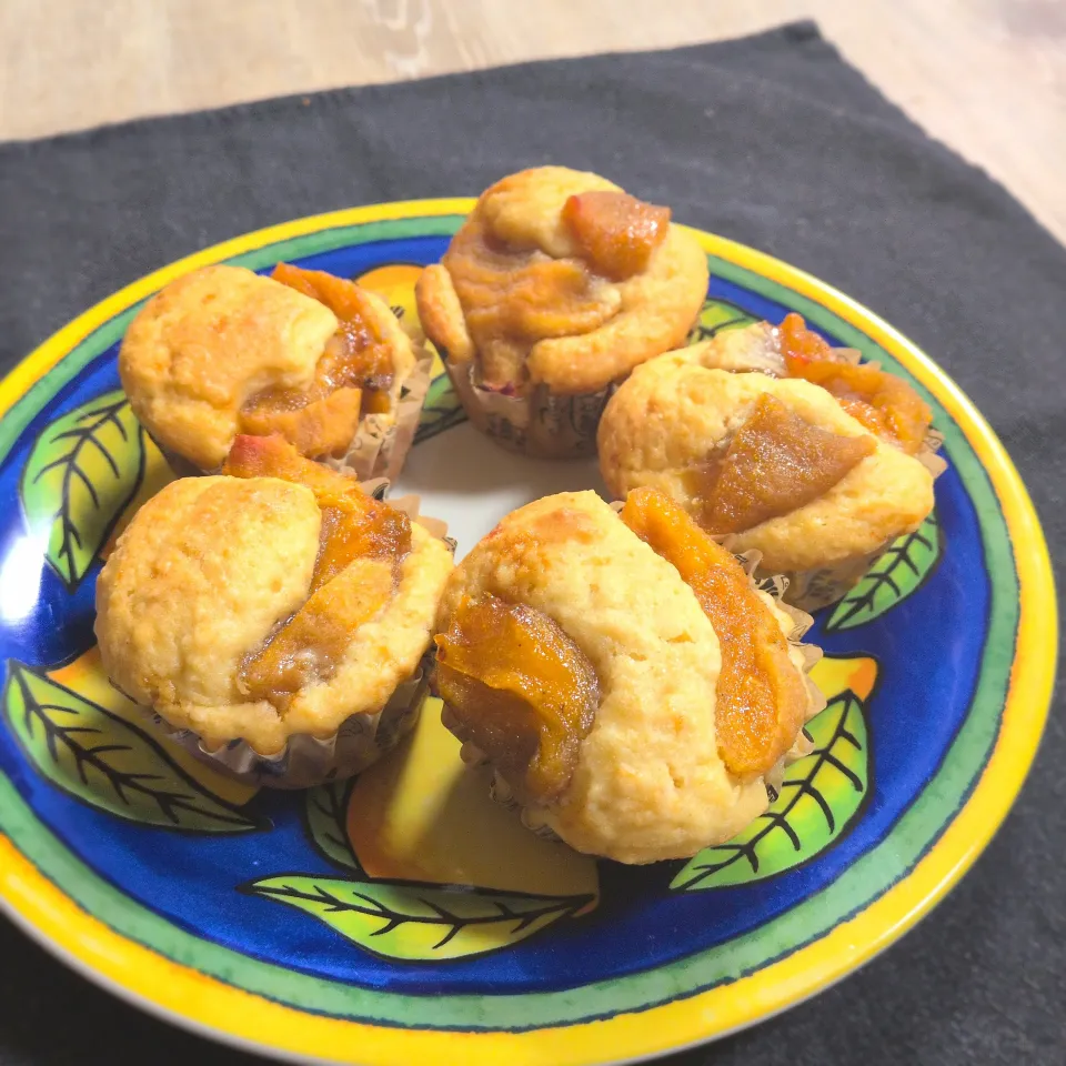 チョコと干し柿マフィン|ゆずうさぎさん