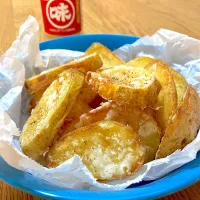 あじまる(うまあじガーリック調味料)で＊厚切りポテトフライ|kie3さん