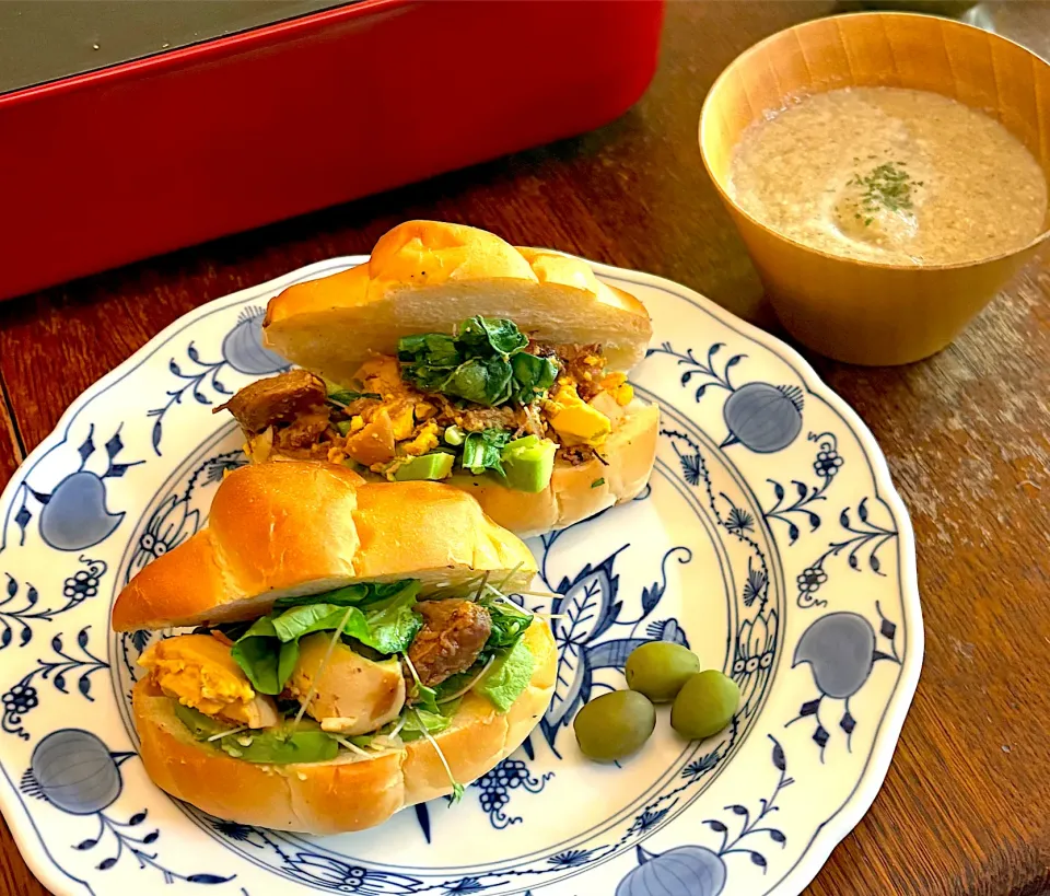 晩ごはん♯ホットサンド♯ロールサンド♯ペリカン♯中ロール|小松菜さん