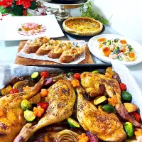 ローストチキンでぎゅうぎゅう焼き