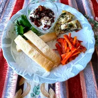 朝ごはん　米粉パン、オープンオムレツ等| Ayuさん