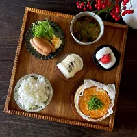 蒸籠であれこれ朝ごはん