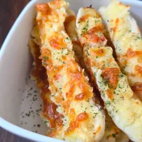 ちくわのポテサラチーズ焼き