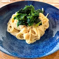 アルモンデ　ホタテのたらこクリームパスタ| だまさん