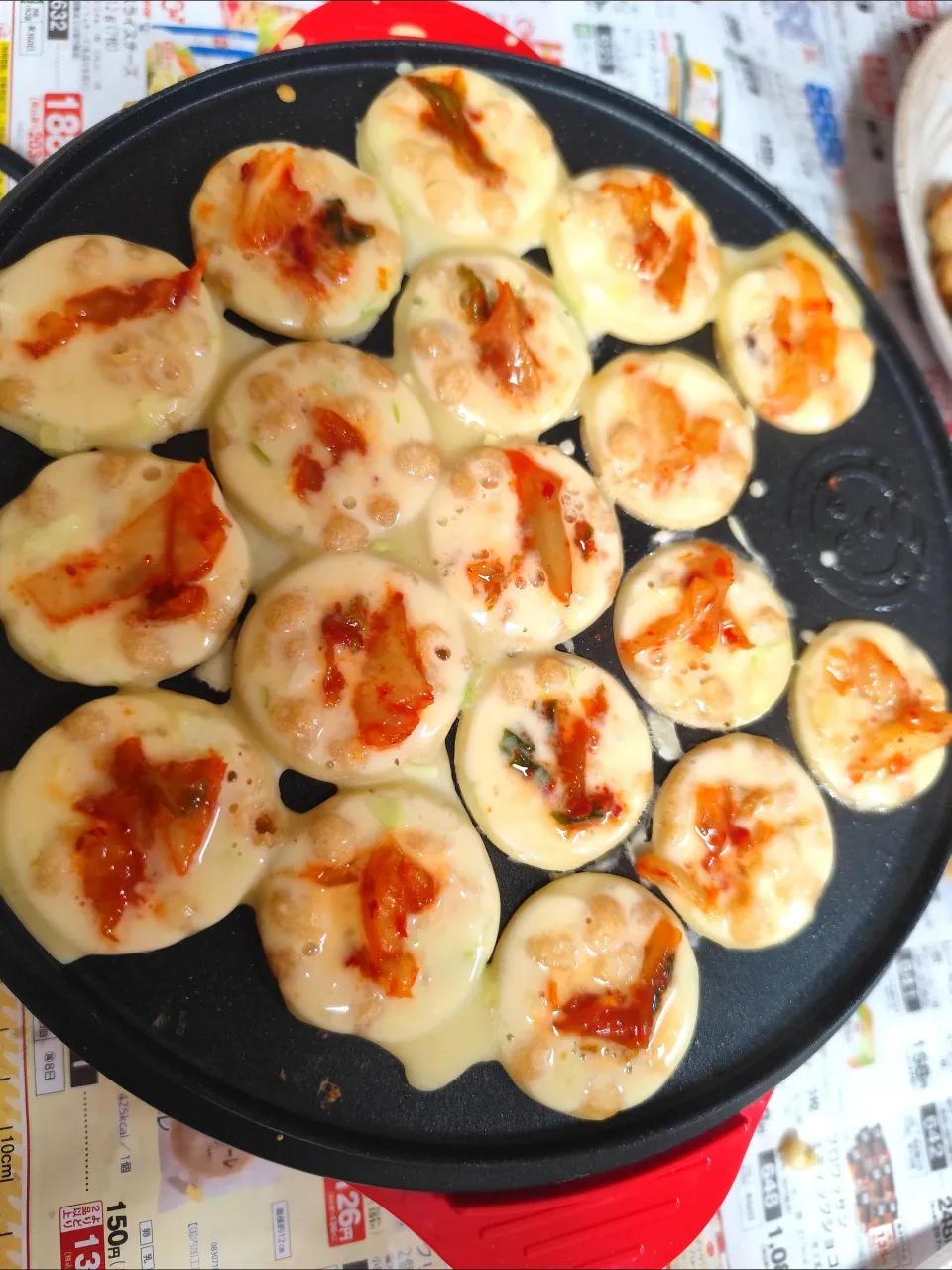 残りのキムチ入りキャベツ天かすたこ頭入り|m.rafuさん