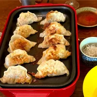 晩ごはん♯自家製餃子🥟|小松菜さん