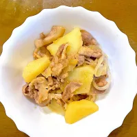 じゃがいもと豚肉のみそ煮|あきたまさん