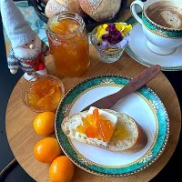 とんちんさんの料理 キンカンジャムとバタール&プチフランス