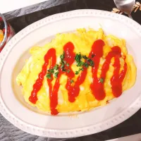 お昼ごはん🌸 オムライス、アサイーフルーツヨーグルト|samさん