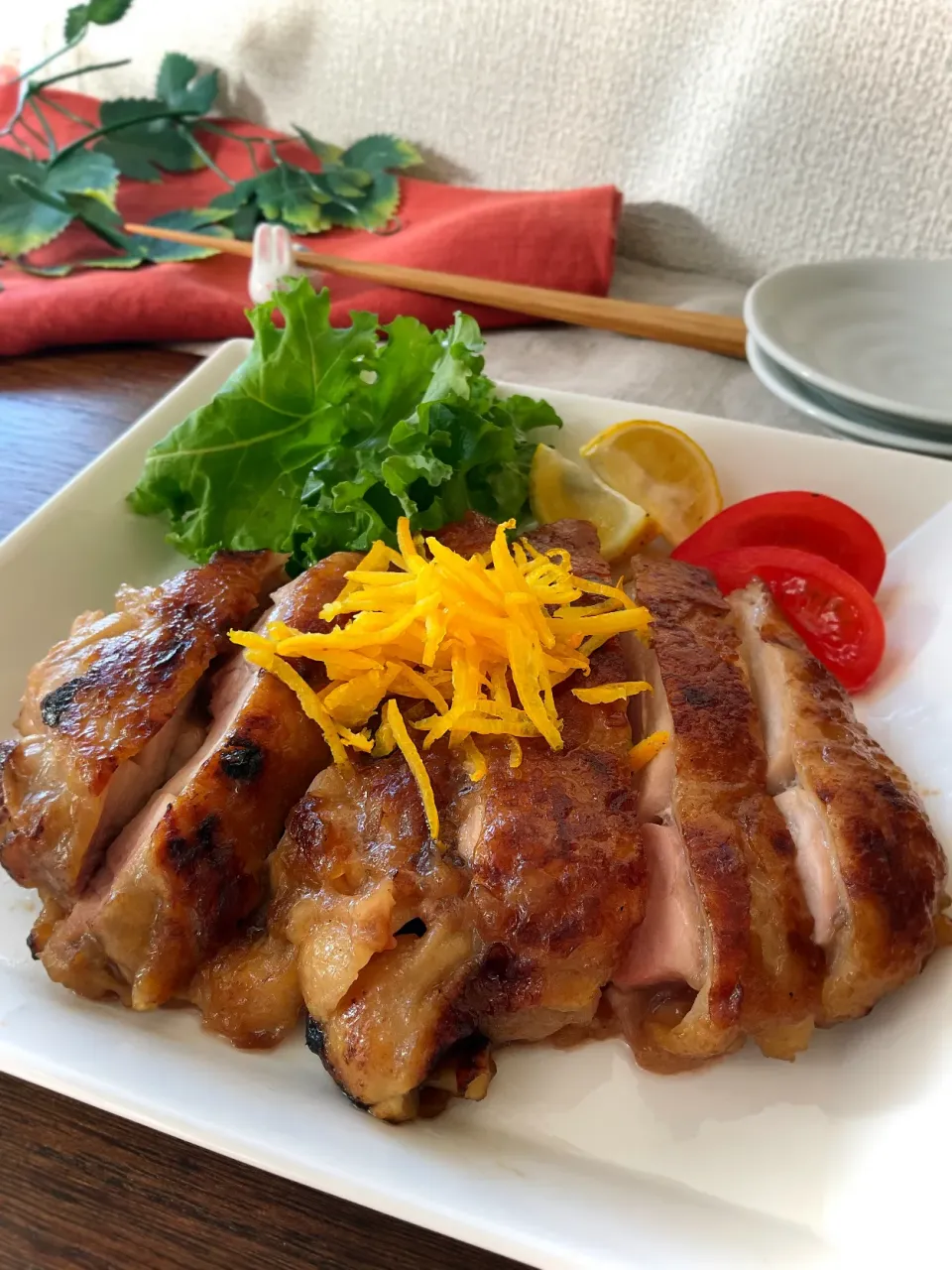 柚子風味☆鶏の照り焼き|スイーツポテトさん