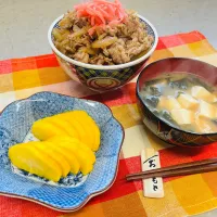 「肉の日29日に牛丼🤭💦」|バシュランさん