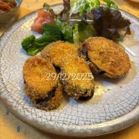 茄子の挟み揚げ