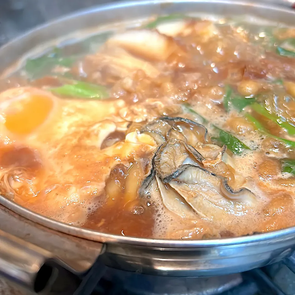 牡蠣入り味噌煮込みうどん|mokoさん