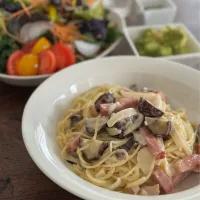 栗のクリームパスタ|ぺんぎんさん