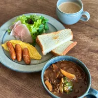 ある日のハッシュドビーフランチ| ぺんぎんさん