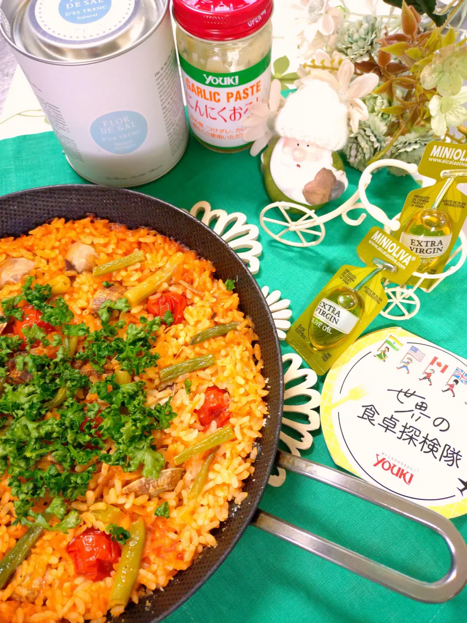 トマトジュースdeコトコト                             あさりとトマトのパエリア·͜· 🇪🇸|fumiさん