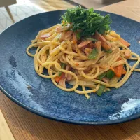 和風カレーパスタ|いがをさん