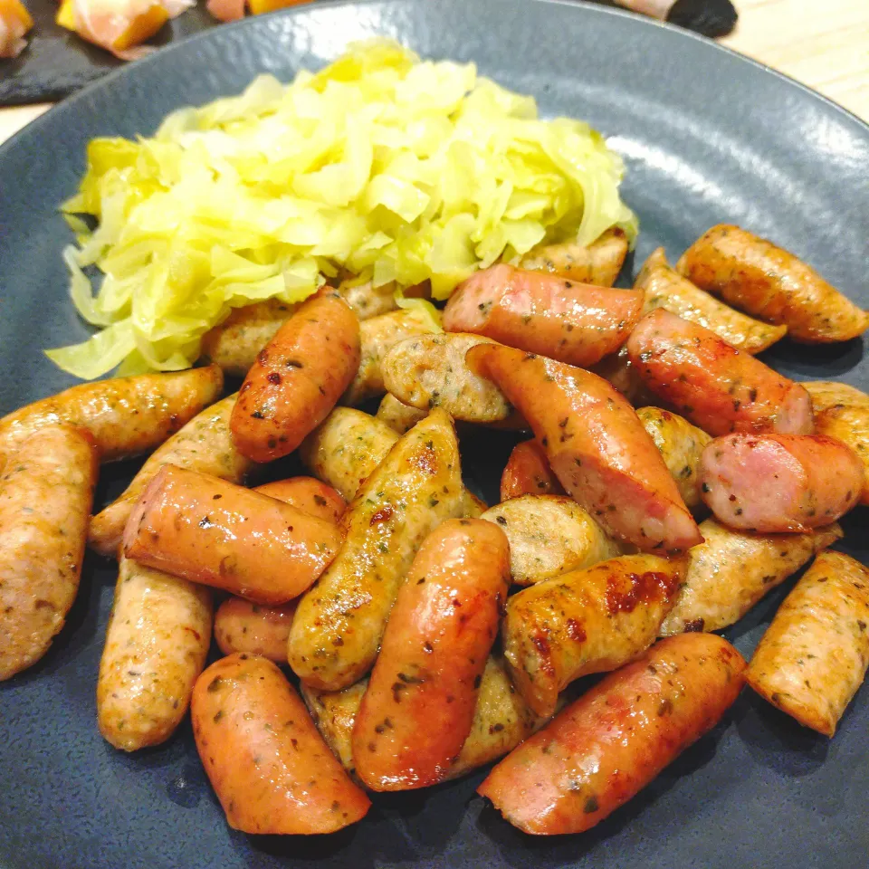 ソーセージ＆キャベツのゆずマリネ|あゆみ│ハレシピさん