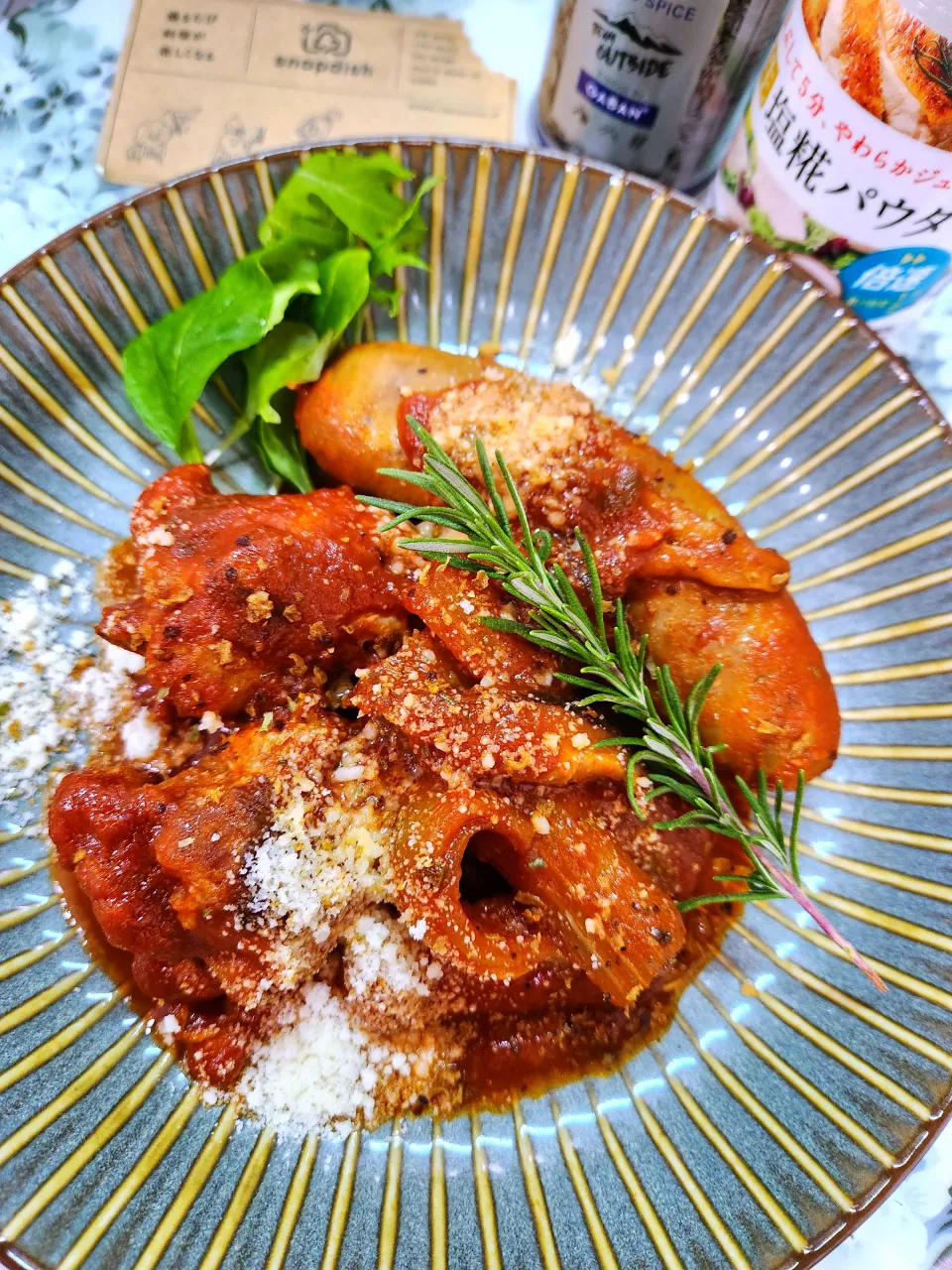 @きなこさんの料理 sakurakoさんの料理 志野さんのコンソメいらないよ〜                  鶏手羽元のカチャトーレ                (鶏肉のトマト煮)|@きなこさん