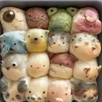 生き物わちゃわちゃちぎりパン