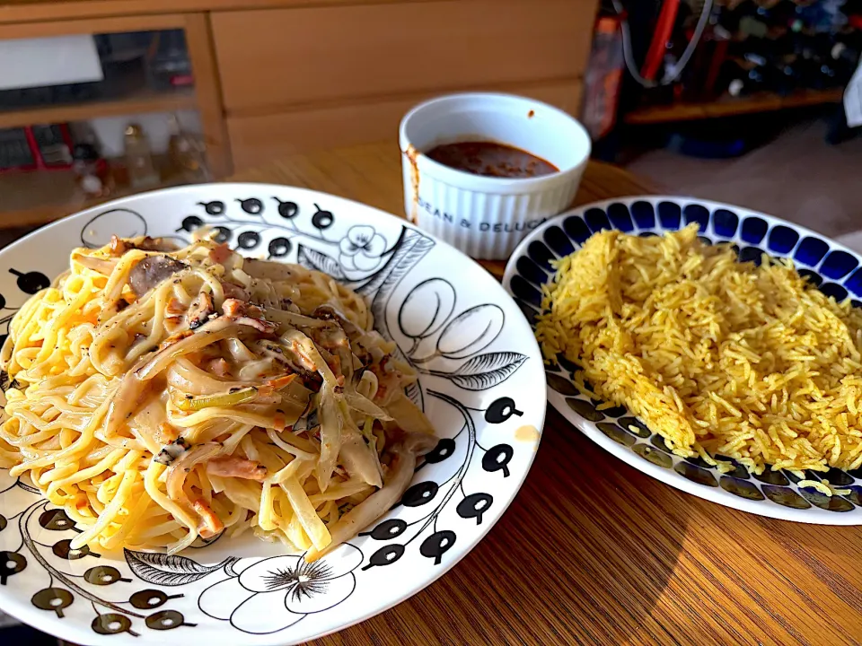 生パスタとビリヤニ|Anyaさん