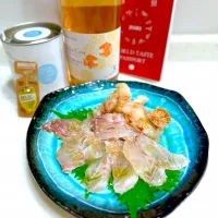 フィンガーライム🍋‍🟩で鯛のカルパッチョ|ひろりんさん