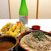 年越しそばと天麩羅|カウボーイさん