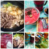 すき焼きとマグロ丼| うたかた。さん