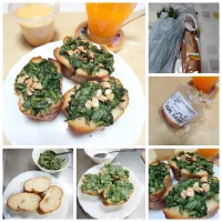 春菊ガーリックトースト|うたかた。さん