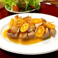 鶏ももソテー　金柑醬で| かおるさん