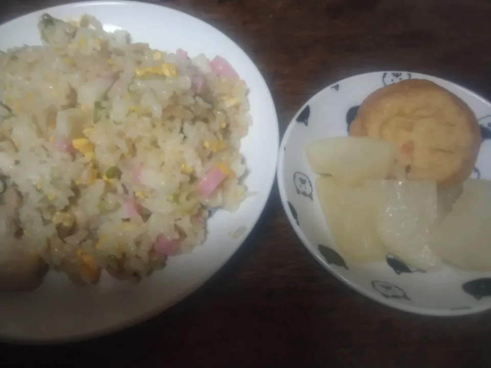 かまぼこチャーハン、がんもどきと大根の煮物|にんにくと唐辛子が特に好き❤️(元シャリマー)さん