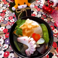 我が家のお雑煮✨今年はお馬さん入りです🐴❤️