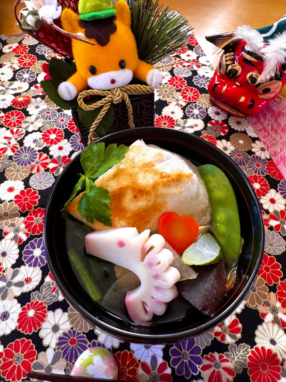 我が家のお雑煮✨今年はお馬さん入りです🐴❤️|さらっと🍀さん