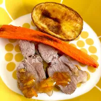 豚肉の塩釜焼き　マーマレードのソース|きょうさん