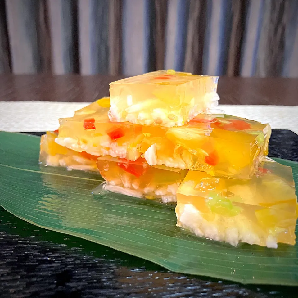 1/3 山芋とミニトマトのゼリー寄せ|あーるさん