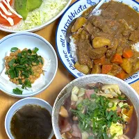 受験生Special晩御飯カレー🍛＆ラーメン🍜|Makokoさん