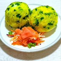 tap.rinさんの料理 手まり寿司風 たくあんこむすび|tap.rinさん