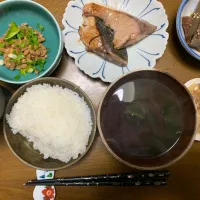 夕食　ブリの照り焼き|ATさん