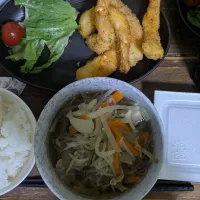 母お手製のエビフライ。|おいはる　2023.09〜現在4年目さん