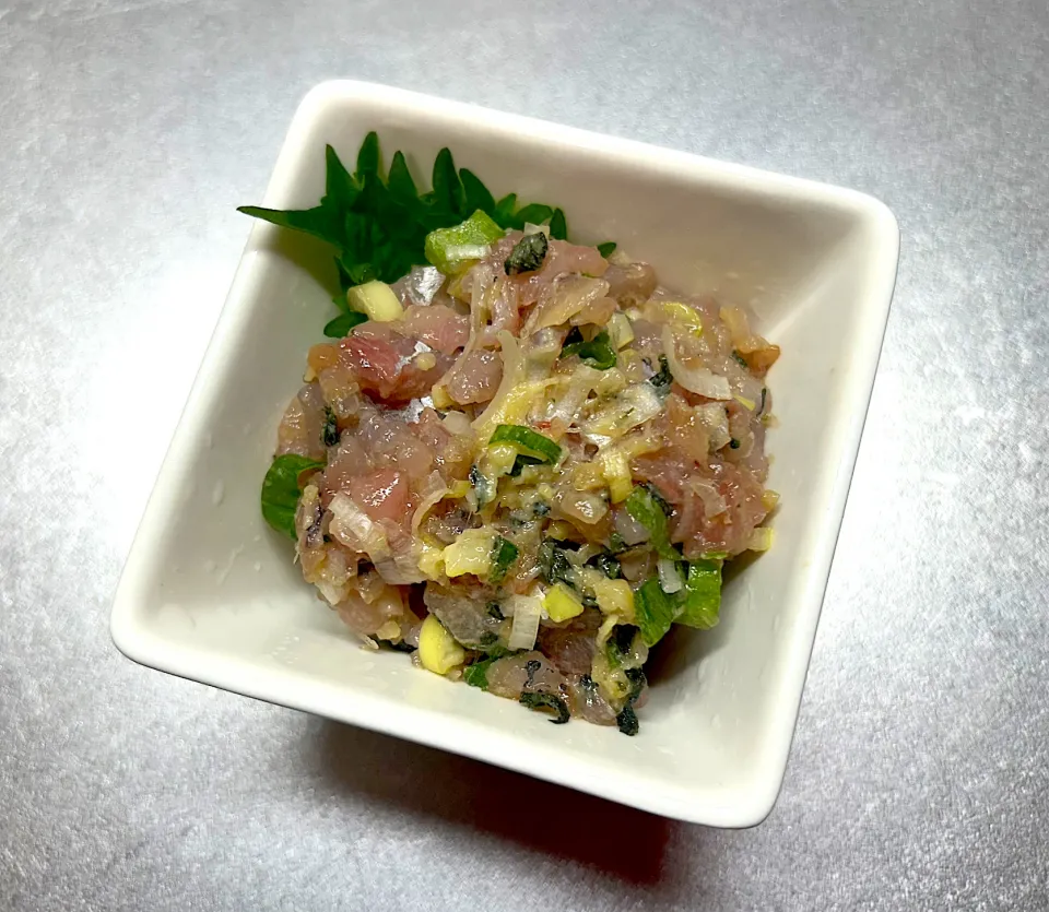 釣り鯵のなめろう|ゆきさん