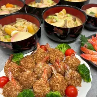 「海老入りアンチョビポテト＆ほうとう」|バシュランさん