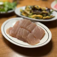 1/3の夕食　年末に作ったこんにゃくの刺身|yoneさん