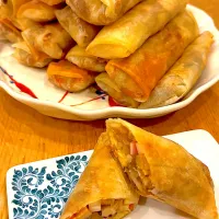 おせちリメイクで春巻き|だまさん