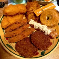 ケンタッキー　えびプリ　ビスケット　クリスピー2  あとコロッケ|るみおんさん