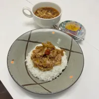 豚丼&キムチスープ🐖|たーたさん