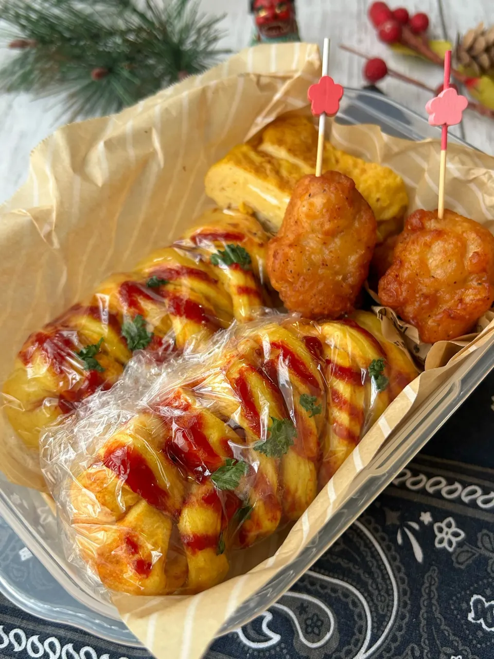 ウインナーパン🌭のお弁当(別名アラヤダパン)|まなまな♡さん