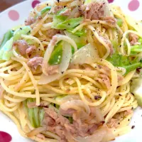 今年初スパゲティは一撃ペロリのキャベツとツナのパスタ|masaさん