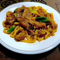 すき焼きうどん|ももさん