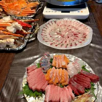 縞鯵＊鯛しゃぶしゃぶ✳︎お刺身✳︎蟹|henryさん